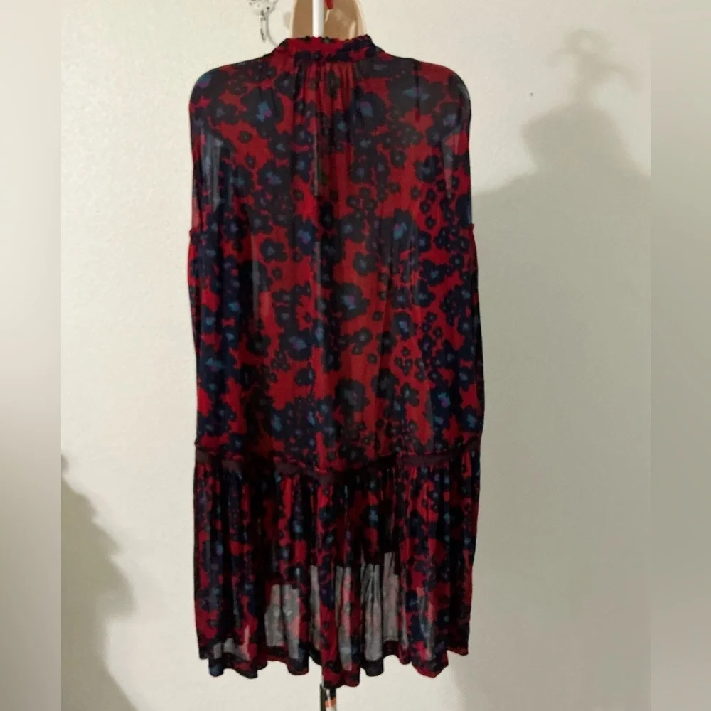Free People Love Letter Tunic Dress Women's Size Large Oversized Drapey Boho